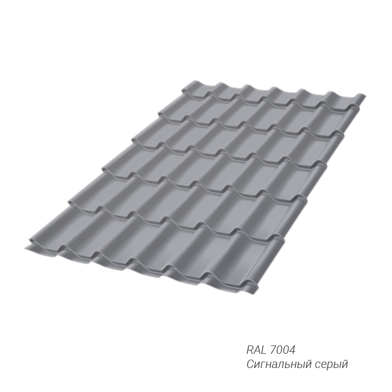Профиль Волновой Grand Line Монтеррей 0,45 мм покрытие Полиэстер (PE) RAL7004