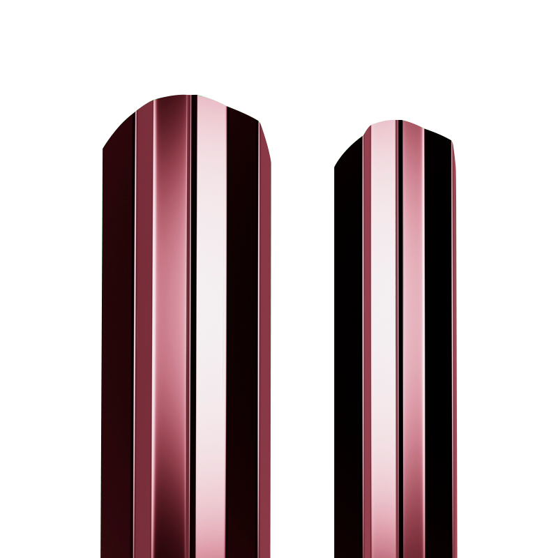 Штакетник металлический 100 мм М-образный 2000 мм фигурный ДВС PE 0,45 мм RAL3005