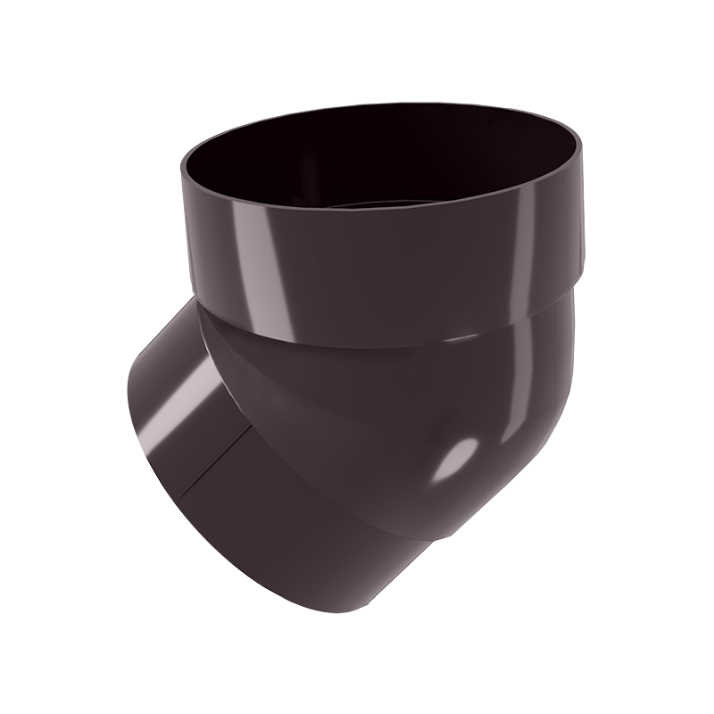 Колено трубы 45° Grand Line ПВХ Классика D87 Коричневый RR32 в Санкт-Петербурге