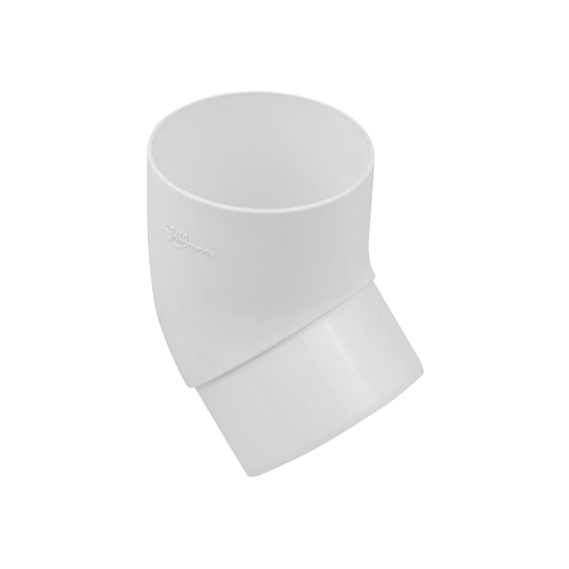 Колено трубы 45° Альта-Профиль Стандарт D74 Белый