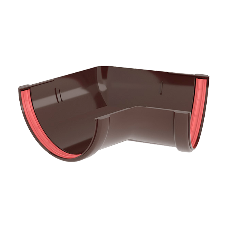 Угол желоба универсальный 135° Grand Line ПВХ Классика D120 Шоколад RAL8017 в Санкт-Петербурге