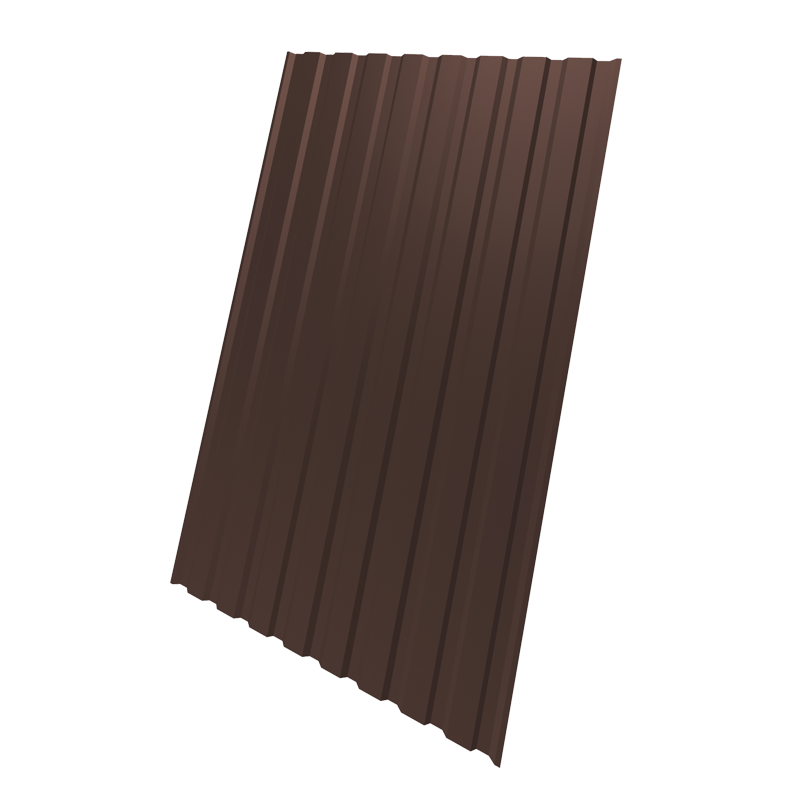 Профнастил МП-20 стеновой Металл Профиль PE 0,45 мм RAL8017 2000 мм