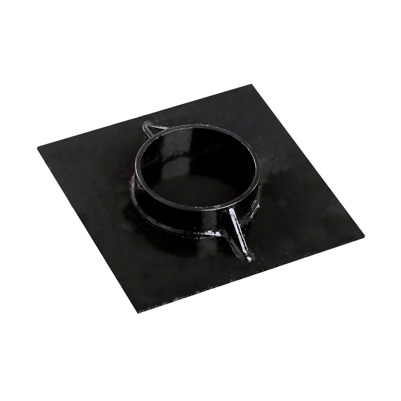 Оголовок сваи для откатных ворот грунт-эмаль 150x150х4 мм Ø76 со скидкой в Санкт-Петербурге